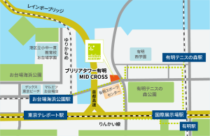 PRIME有明豊洲校　地図