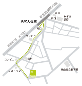 池尻三軒茶屋校 地図